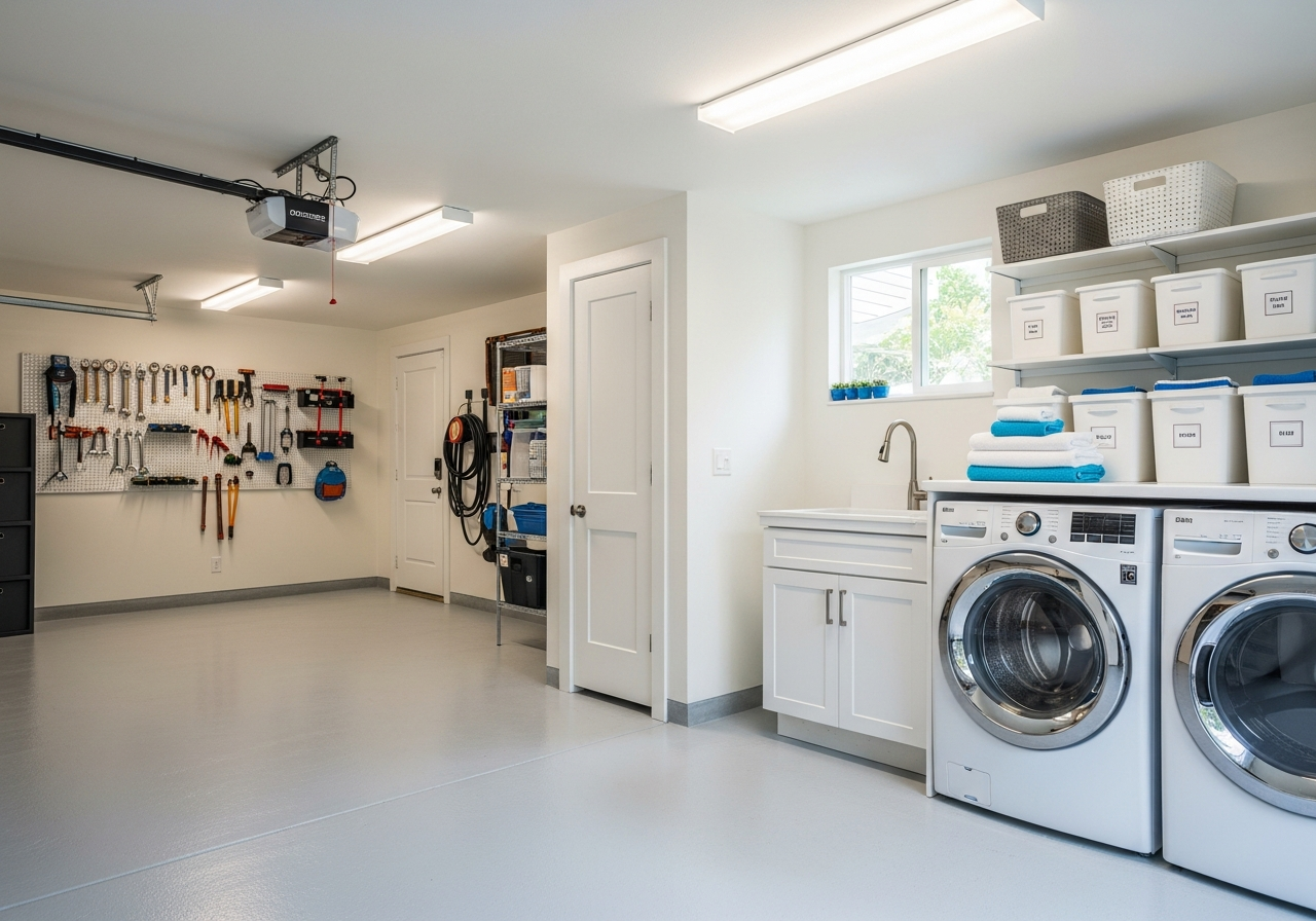After: Fully sanitized and restored garage in a Boca Raton Florida home